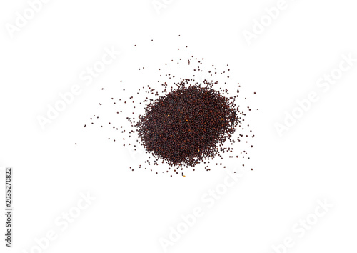 Photos Scattered Brown Mustard Seeds with a Pile of Mustard Seeds – Natural Organic Spice Composition, Rustic Culinary Transparent Background for Cooking, Packaging, and Creative Food Presentation