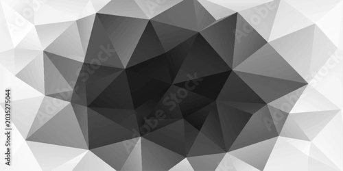 Cuadro en lienzo Abstract futuristic background featuring a colorful geometric polygon pattern wi
