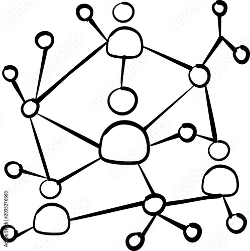 Hand Drawn Network Diagram