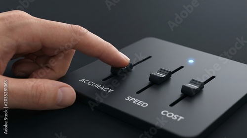 Balancing Accuracy Speed and Cost Optimization with Control Sliders