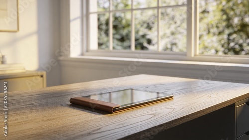 Cozy Workspace with Tablet