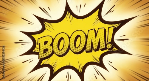Comic Book Explosion - A Bold Visual Statement.