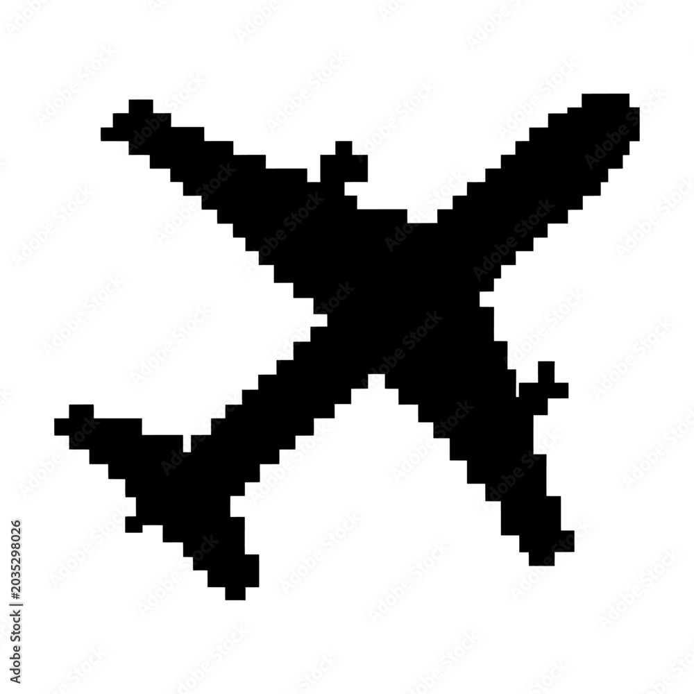 Fototapeta premium Black paper cut bird in flight minimalist flat design vector