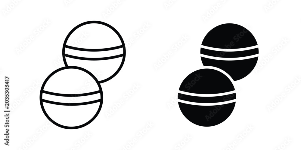 Fototapeta premium Bath salts bomb icon design, web, UI. Vector illustration, EPS10.