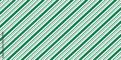 Fotografia Vintage green candy cane stripes Christmas holiday Vector Pattern