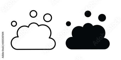 Foto Foam icon design, web, UI. Vector illustration, EPS10.