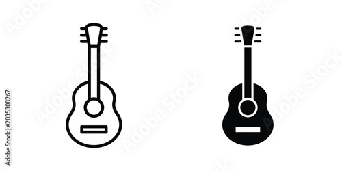 Guitar icon design, web, UI. Vector illustration, EPS10.