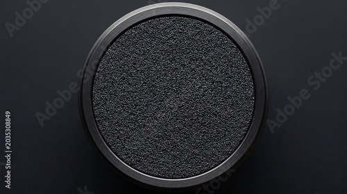 Sintered carbon powder uniform surface coating