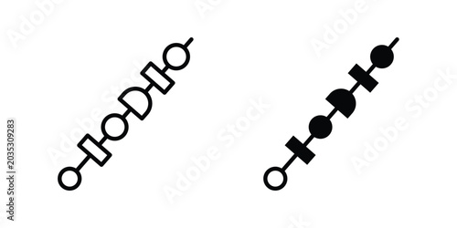 Εκτύπωση καμβά Kebab icon design, web, UI. Vector illustration, EPS10.