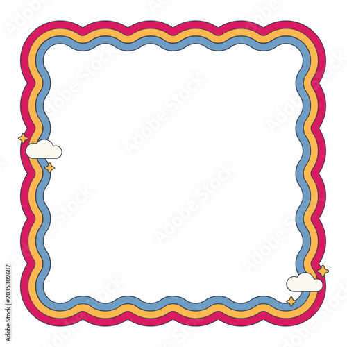 Retro Groovy Frame