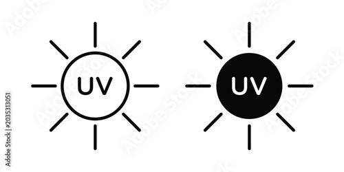 Konstfotografi UV icon design, web, UI. Vector illustration, EPS10.