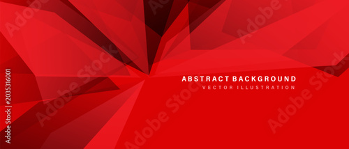 Abstract red tone polygon geometric design modern luxury background vector