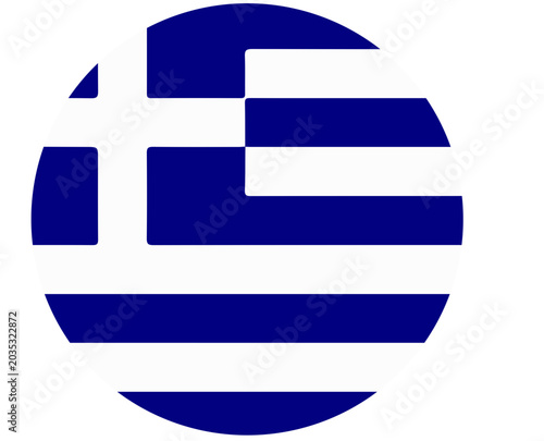 Greek Flag Circle