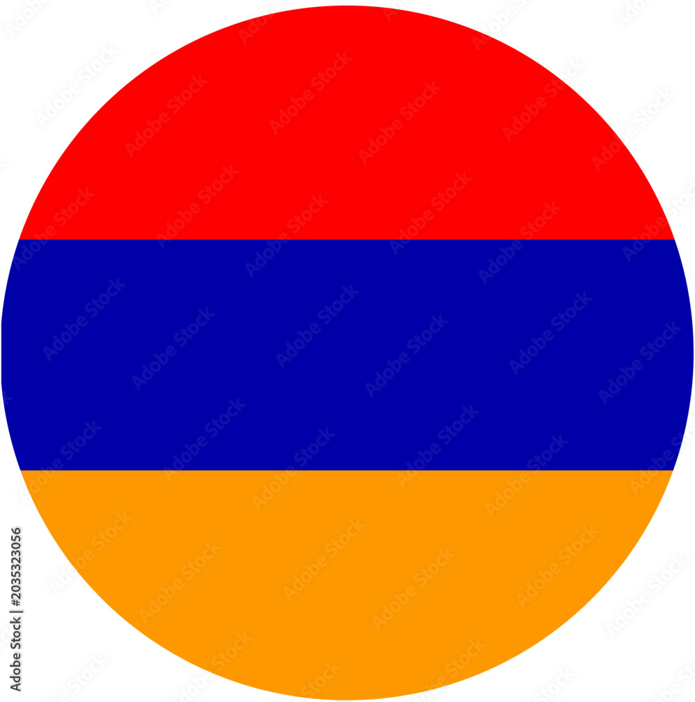 Obraz premium Armenia Flag Circle