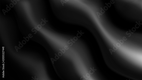 Fotografía Abstract black wavy pattern