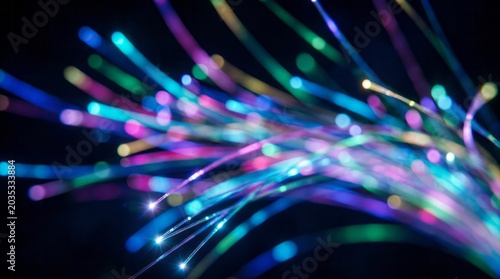 Colorful Fiber Optic Lights Lights Colorful Abstract Technology Illumination Background Neon. Concept featuring lights, colorful, abstract, technology, illumination for professional commercial design.