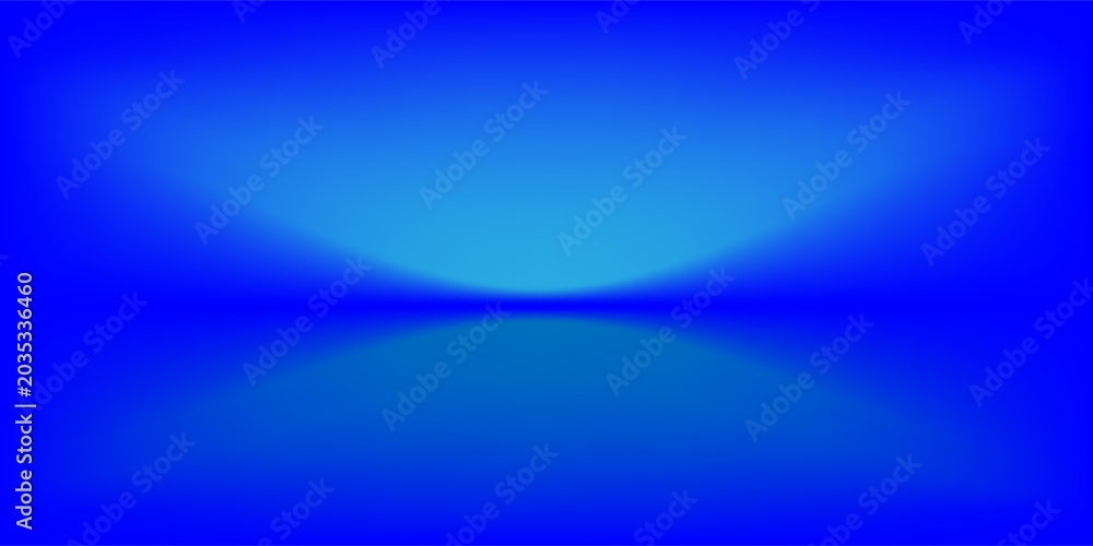 Obraz premium Abstract blue gradient background with smooth glowing light effect modern vector design.
