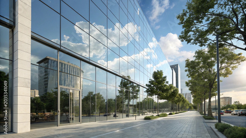 Modern Corporate Office Building Exterior