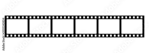 Bild auf Leinwand Filmstrip with Empty Frames