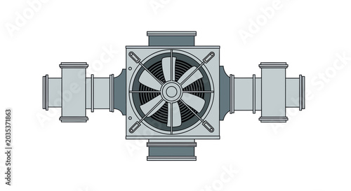 Tableau sur toile Industrial Gear Mechanical Component Closeup.