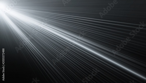 Abstract Light Rays Emanating From The Corner On A Transparent Background Creating A Bright And Ethereal Effect For Various Design Applications