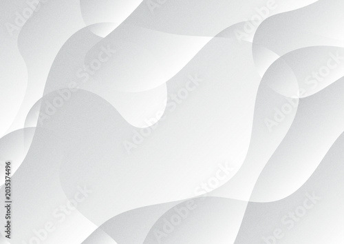 Abstract Flowing White and Gray Wave Pattern Background Design