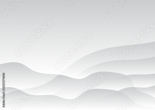 Abstract Grey and White Wavy Gradient Background with Subtle Texture
