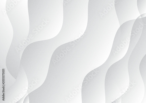 Elegant Wavy Abstract Gray and White Background Design with Subtle Grain Texture