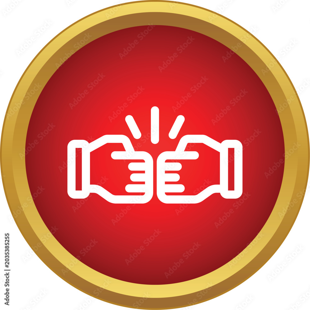 Obraz premium Fist bump gesture showing successful cooperation and mutual respect