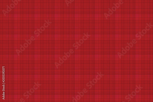 Fotografía Classic deep red plaid fabric texture background with checkered background geome