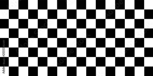 Black and White Checkerboard Pattern Background | Seamless Chessboard Grid Texture for Game, Race Flag and Floor Tile Design.