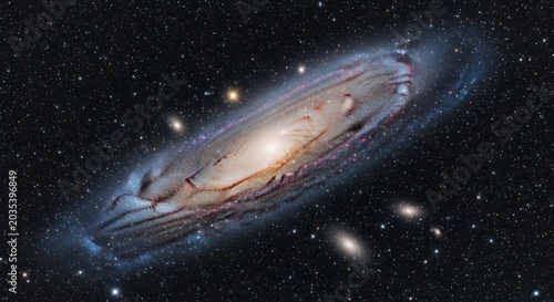 a spiral galaxy with stars and planets in the outer space galaxy astronomy background beautiful cele