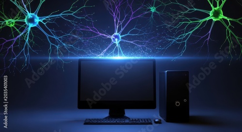 Neural network concept with computer hardware