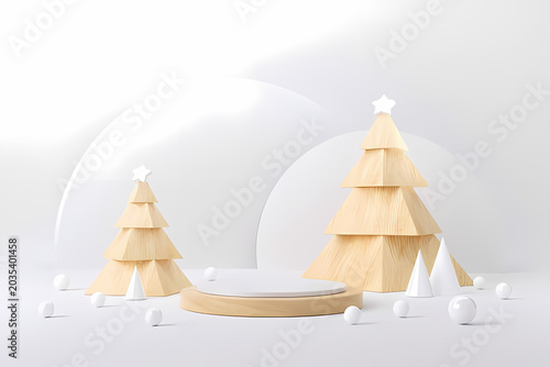 Morning travel illustration of Buddhist temple in Thailand and wooden church with Christmas winter sea landscape, snow, ocean, boat and sky design