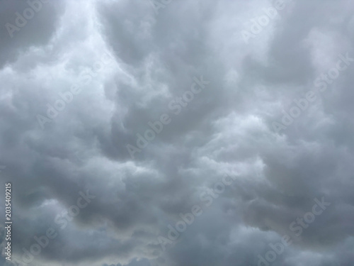 rain clouds in the sky