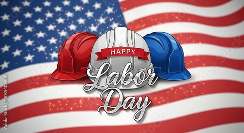 Happy Labor Day USA Celebration Background