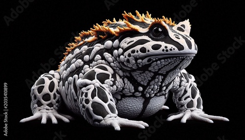 An AI generate big toad