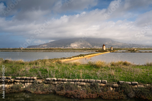 Windmills at the natural reserve of the 