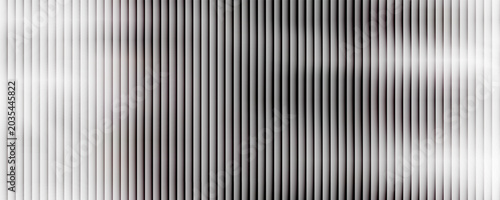 Bilde på lerret Transparent corrugated plastic ribbed glass background with abstract line patterns