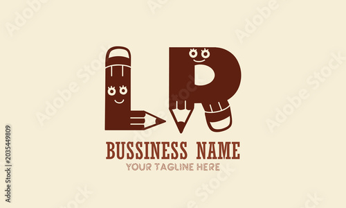 Konstfotografi LR L lr initial logo | initial based abstract modern minimal creative logo, vector template image