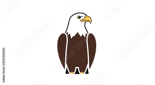 Schilderij op canvas American Bald Eagle Bird Animal.