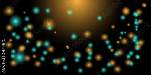 Bild auf Leinwand Colorful bokeh lights and gradient background for labor day with colorful gradie