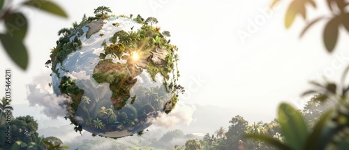 Modern 3D Render of Earth for Earth Day 2026 Celebration