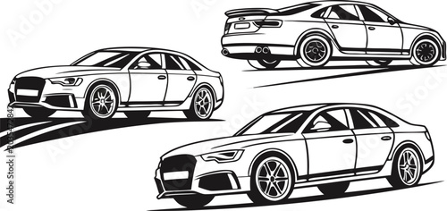 Road Traffic Accident Scene Vector Collection – Car Crash, Collision & Safety Illustrations Set