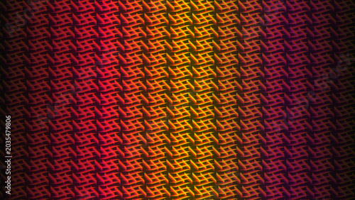 Gradient swastika pattern, red to yellow