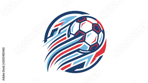 Tableau sur toile Soccer Ball Sport Football Game Icon.