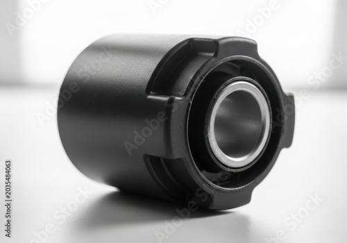 Close-up of black camera lens filter