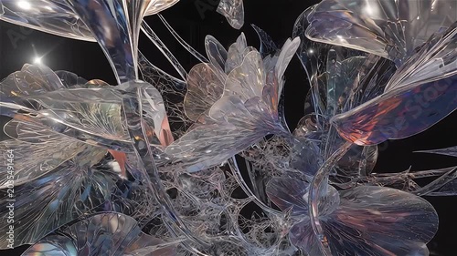 Intricate abstract patterns created for backgrounds and screensavers. High-quality 3D renderings with complex patterns.	
