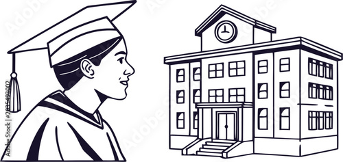 Education and School Vector Illustration Collection with Academic Icons Learning and University Doodle Set.