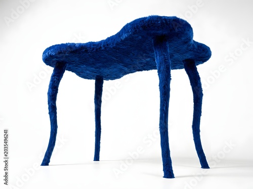 Exotic Blue Furniture Design with Unique and Artistic Legs